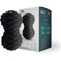 Massagerr Vibrerende Duo Massagebal - Triggerpoint Bal - 4 Tril Niveaus - Massage Bal - Peanut Ball - Massage Roller voor Rug, Nek, Benen, Voeten, Fullbody