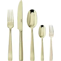 Sambonet Bestekset Flat Mirror PVD Champagne (30-Delig)