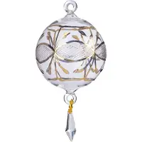 Goodwill Kerstbal Druppel Mond geblazen Glas-Goud D 16 cm