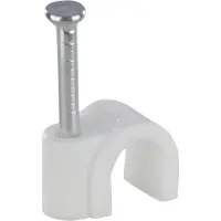 Q-Link Kabelclip | | 6 mm (20 stuks, Rond, Wit)