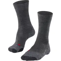 Falke TK2 anti-blaar dik wol functioneel materiaal wandelsokken dames grijs - maat 39-40
