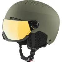 Alpina Skihelm Arber Visor Q Lite Olive Matt-54 - 58 cm
