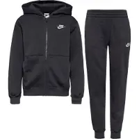 Nike Sportswear Club Fleece Trainingspak Full-Zip Hooded Kids Zwart Wit