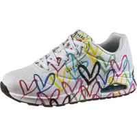 SKECHERS Veterschoen 'Sneaker Damen 155507 WMLT Kunststoff (Synthetik) in weiß' wit