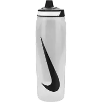 Nike Refuel Grip Bidon 946ML Lichtgrijs Zwart