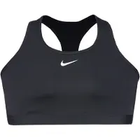 Nike Sportbeha Dri-FIT Swoosh Medium Support - Zwart/Wit Dames