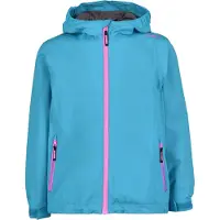 CMP - Girl's Jacket Fix Hood WP - Regenjas 128, turkoois
