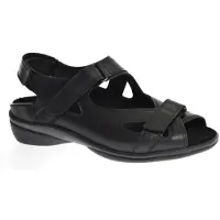 Durea 7258 wijdte K Sandalen | Maat 6 Dames Zwart