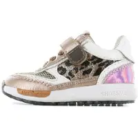 Shoesme Run Flex Sneakers brons Leer Maat 20