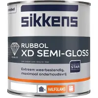 Sikkens Rubbol XD Semi Gloss | Halfglans Lakverf Buiten 1 LTR - Kleur|1|2