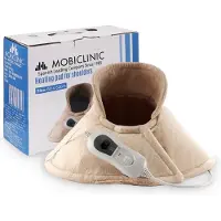 Mobiclinic - Elektrisch kussen - Warmte kussen voor nek en schouders - 62x60 cm - 3 warmtestanden - Automatische uitschakeling