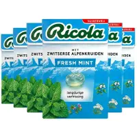 Ricola 6x Fresh Mint Suikervrij Doosje 50 gr