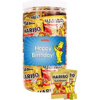 Haribo Goudberen "Happy Birthday!" - snoepcadeau - verjaardagscadeau - fruitsmaken - 600g