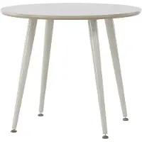 Ebuy24 Plaza eetkamertafel voor kinderen Ø60 cm beige.