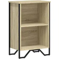 vidaXL Boekenkast 50x31x74,5 cm bewerkt hout sonoma eikenkleurig