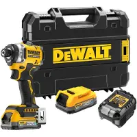 DeWalt DCF860E2T-QW 18V Li-ion Accu Slagschroevendraaier Set (2x 2.0Ah Accu) In TSTAK - 282Nm
