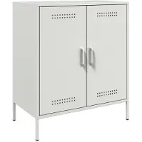 vidaXL Dressoir 68x39x79 cm staal wit