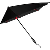 StorMaxi Impliva stormparaplu STORMaxi handopening 100 cm zwart/rood