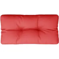 vidaXL Palletkussen 70x40x12 cm stof rood