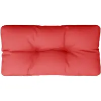 vidaXL Palletkussen 80x40x12 cm stof rood