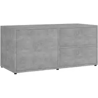 vidaXL Tv-meubel 80x34x36 cm bewerkt hout betongrijs