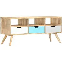 vidaXL Tv-meubel 110x35x48 cm massief mangohout