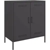 vidaXL Dressoir 68x39x79 cm staal zwart