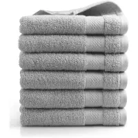 DoubleDry Hotel handdoeken 50 x 100 cm – set van 6 – 100% katoen 500 g/m2 –
