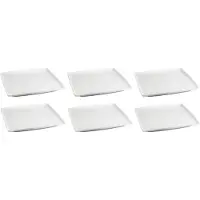 BonBistro Dinerborden Yong Squito 26 x 26 cm - Wit - 6 stuks