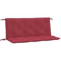 vidaXL Tuinbankkussens 2 st 120x50x7 cm oxford stof wijnrood