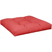 vidaXL Palletkussen 70x70x12 cm stof rood