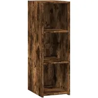 vidaXL Dressoir 30x41x93 cm bewerkt hout gerookt eikenkleurig