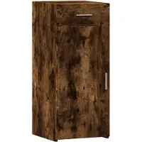 vidaXL Dressoir 40x42,5x93 cm bewerkt hout gerookt eikenkleurig