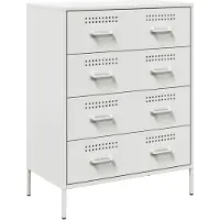 vidaXL Dressoir 68x39x89 cm staal wit