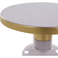 Beliani LOMITA - Bijzettafel - Paars - Metaal