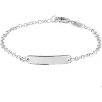 Trendjuwelier huiscollectie Graveerarmband Zilver Jasseron Plaat 4,0 mm 9 - 11 cm