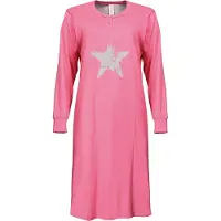 Irresistible Dames Nachthemd - 100% Gekamde Katoen - Roze - Maat L