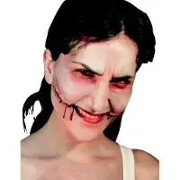Partychimp applicatieset Big Smile latex rood