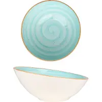 Bonna Kommetje aqua porselein 18 cm (450cc) set van 6