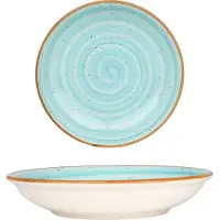 Bonna Diepbord aqua porselein 20 cm (500cc) set van 6