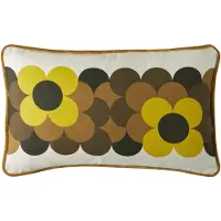 Orla kiely Retro Flower Stripe Dune sierkussen - 30x50 cm