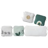 Vertbaudet Gewatteerde bedbumpers Bio Collection LOVELY NATURE ivoorkleurig / veelkleurig