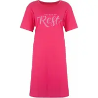 Temptation Dames Nachthemd - Slaapkleedje - Donker Rose - Maat XL