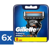 Gillette - Fusion 5 - ProGlide - Scheermejses/Navulmesjes - 8 Stuks - Voordeelverpakking 6 stuks