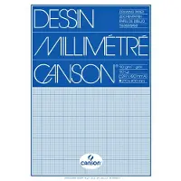 Canson Millimeterblok canson a3 90gr blauw