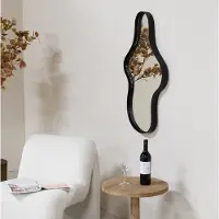 Giga Meubel Spiegel Dory Organisch Zwart 90cm