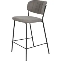 Puur Viken barstoel 65 cm grijs zwart