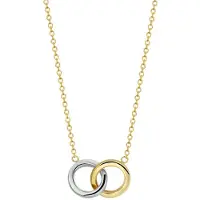 Trendjuwelier huiscollectie 4207974 Collier Bicolor Goud Rondjes 1,3mm 40 - 42 - 44 cm