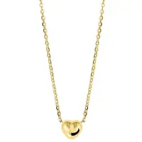 Trendjuwelier huiscollectie 4018337 Collier Geelgoud Hart 1,0 mm 38 + 2 cm