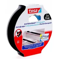 TESA 2x Tesa antislip tape zwart op rol 5 meter - Tape (klussen)
